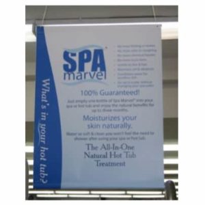 Spa Marvel double sided hanging banner